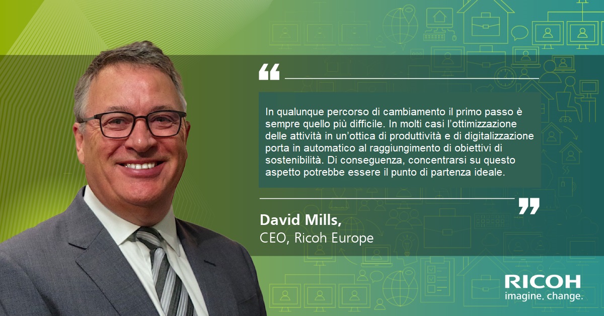 Ricoh, Opinion Matters per Ricoh, le aziende voglio accelerare verso la sostenibilit&agrave;