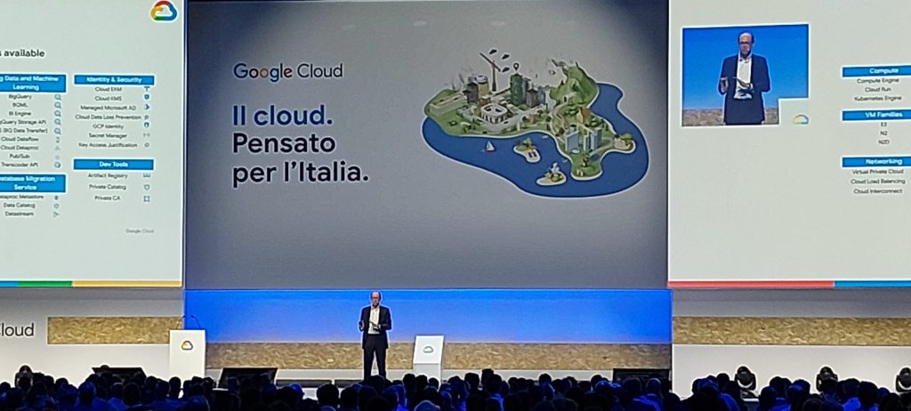 Google cloud, Google Cloud: da oggi in Italia con servizi pensati per l’Italia