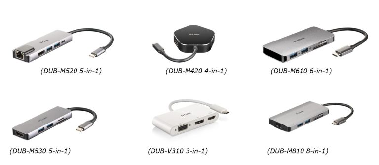 D-Link: i nuovi hub e adattatori USB-C