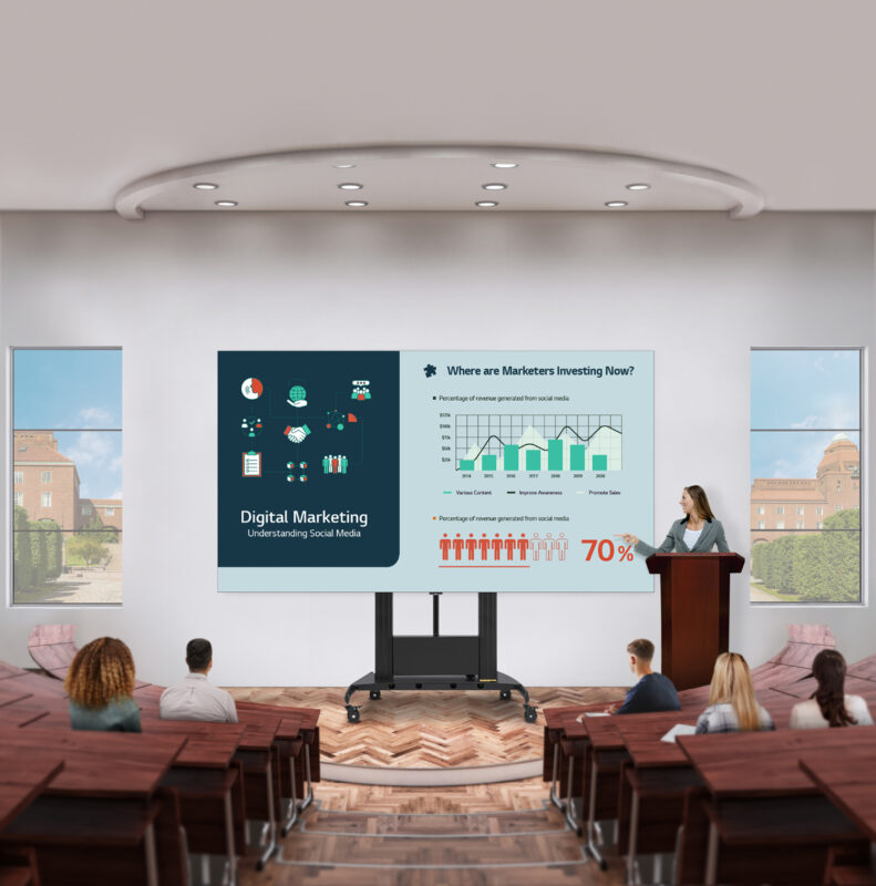 , LG presenta il LED screen 136″ per le grandi sale riunioni