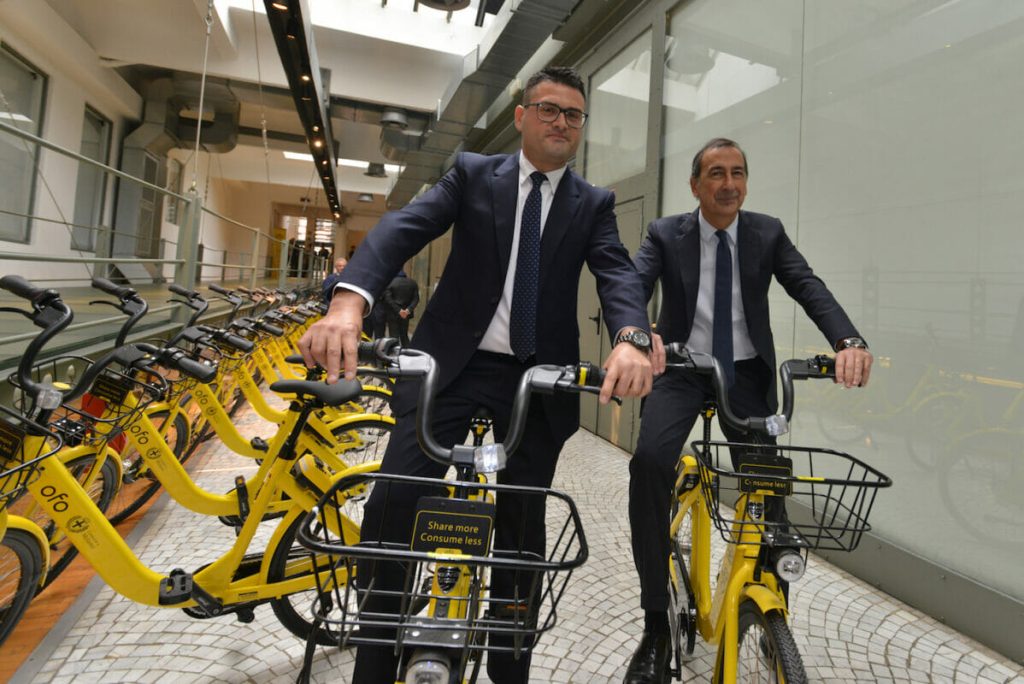 bike sharing, Ofo: a Milano col bike sharing la bici la prendi e la lasci dove vuoi