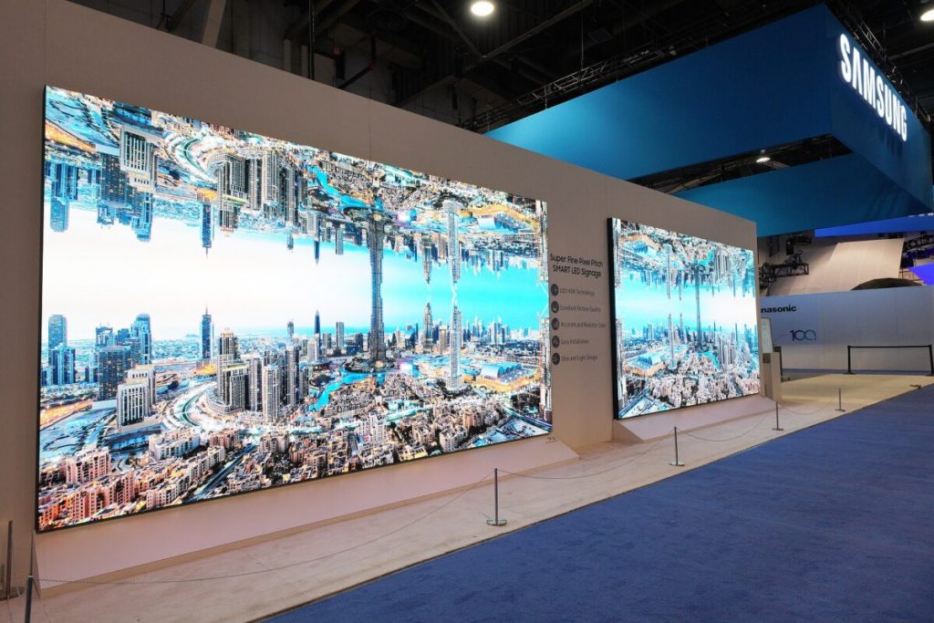 The Wall Professional, Una parete virtuale per il visual display di Samsung