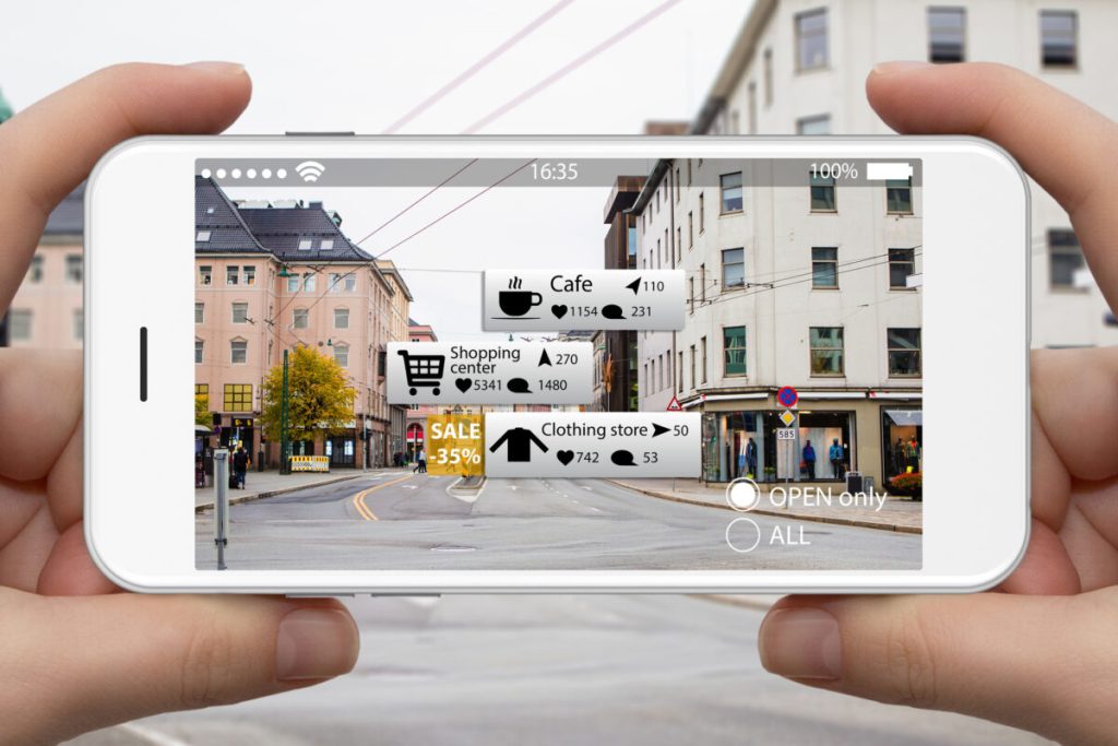 Augmented reality in marketing.