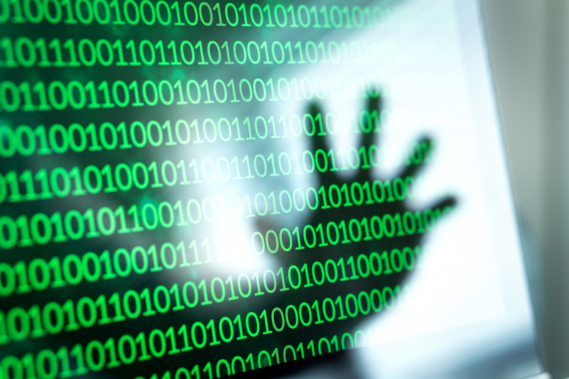 Cyber security threat and attack concept.