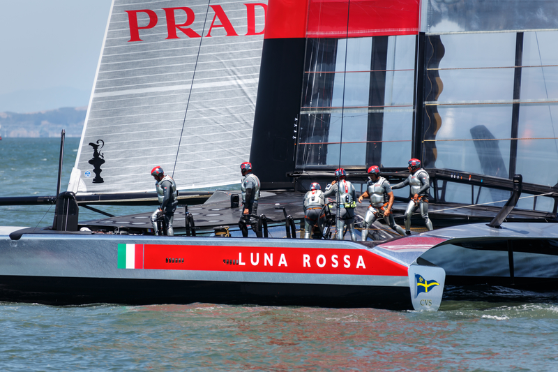 America's Cup qualifying race team Luna Rossa
