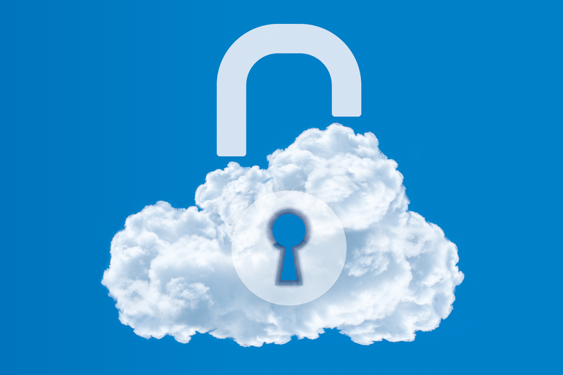 Cloud computing security concept