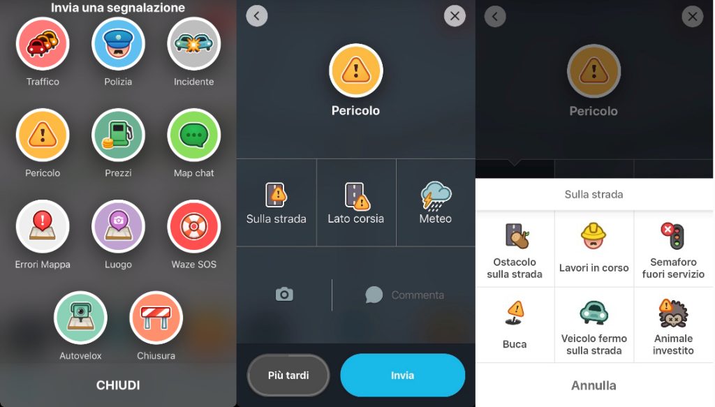 Waze, Strade più sicure segnalando le buche con Waze