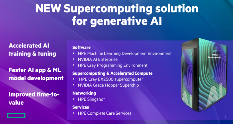 HPE: il supercomputing per l’AI generativa