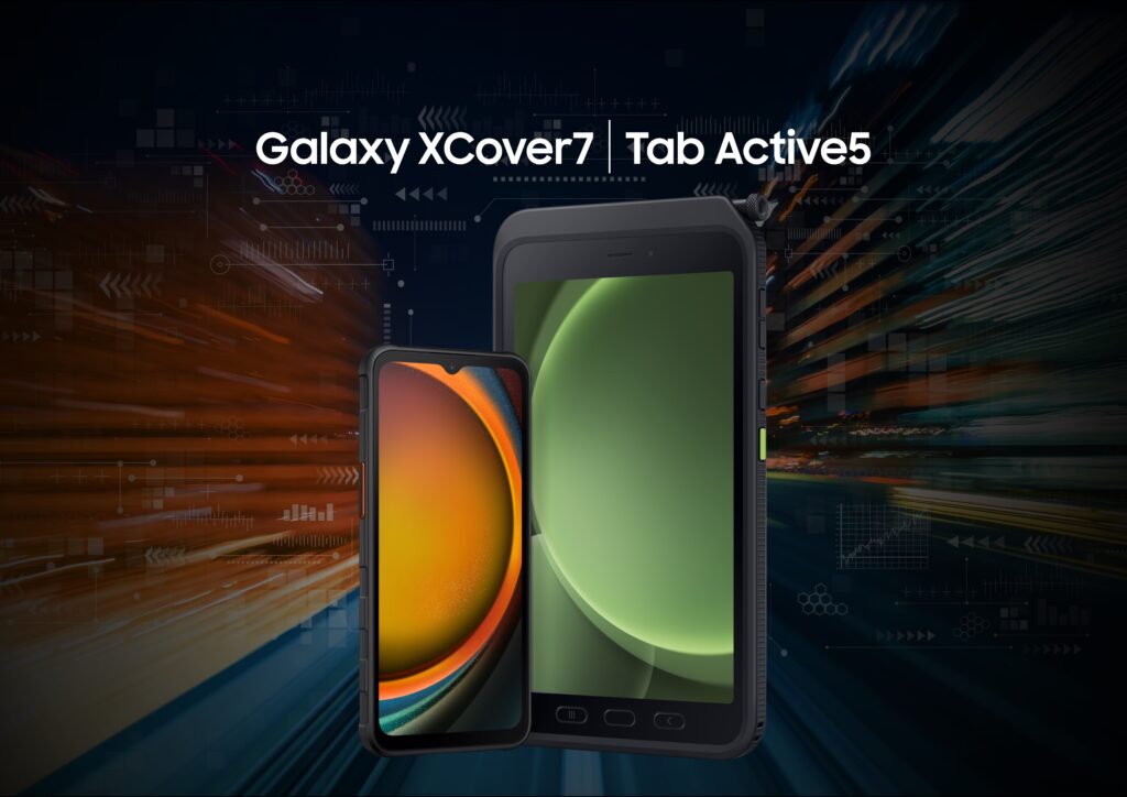 Dotati di resistenza di grado militare e connettività 5G avanzata, Galaxy XCover 7 e Galaxy Tab Active 5 offrono prestazioni potenti anche in ambienti difficili