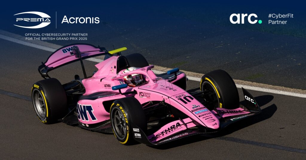 Dal GP di Silverstone l’intesa Acronis–PREMA-Arc sulla sicurezza IT, Dal GP di Silverstone l’intesa Acronis–PREMA-Arc sulla sicurezza IT